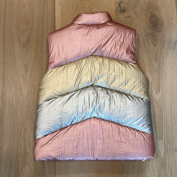 Tucker + Tate Girls Metallic Chevron Vest in Sz 5 - Picture 2 of 3